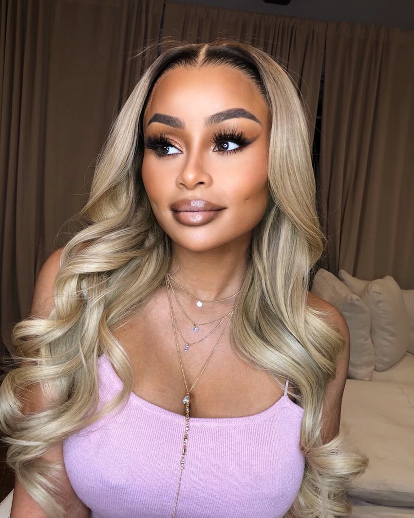 613 BLONDE STRAIGHT HD LACE FRONTAL WIG – 180% DENSITY