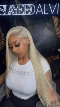 613 BLONDE STRAIGHT HD LACE FRONTAL WIG – 180% DENSITY